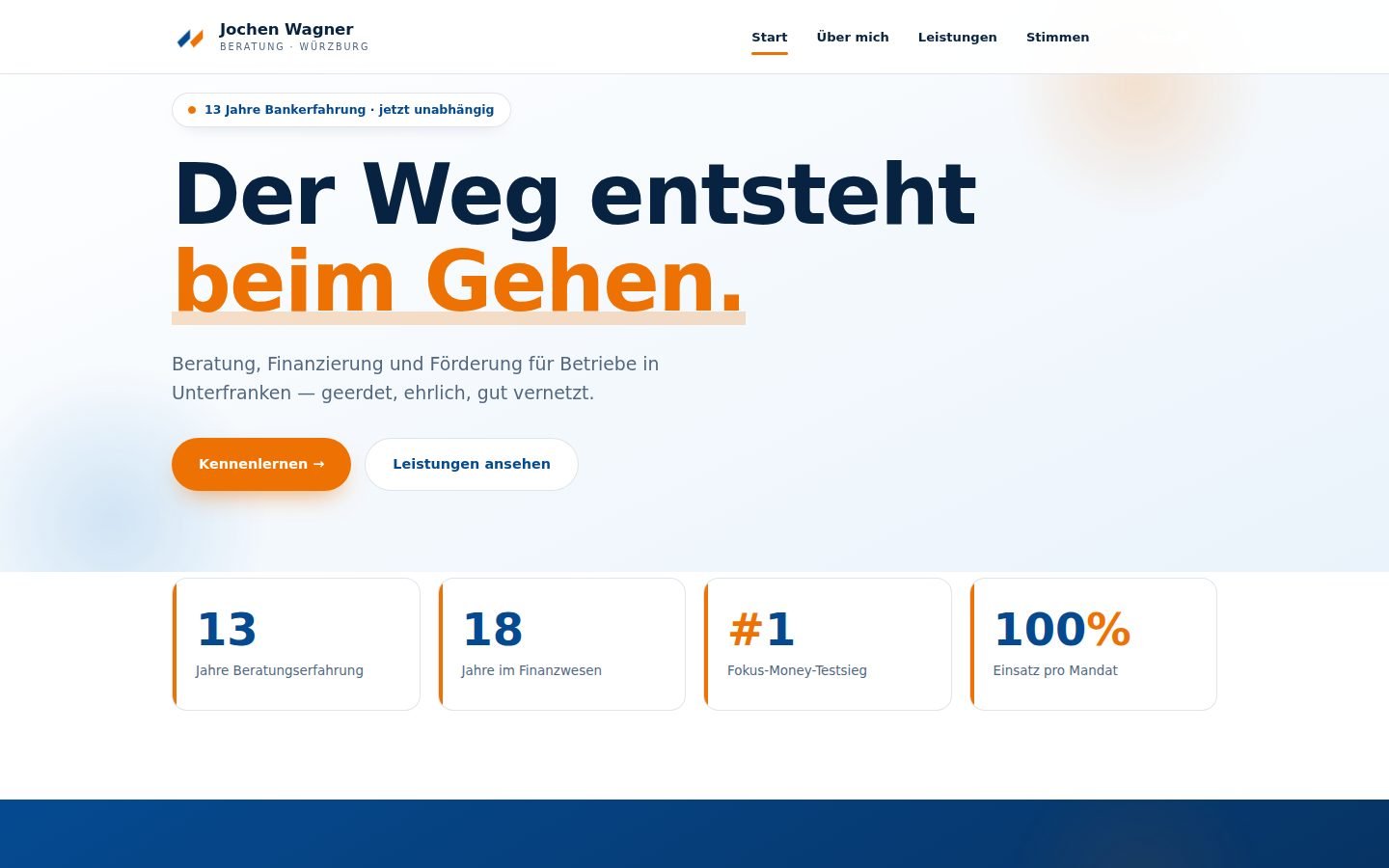 Jochen Wagner — Personal-Brand-Projekt von WWC24