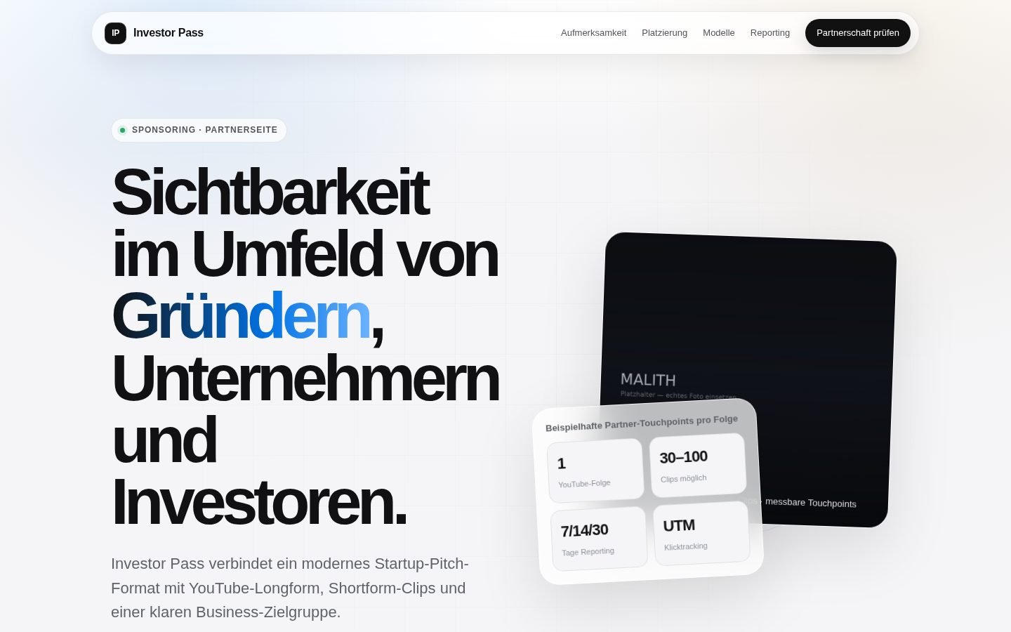 Invest or Pass — Show- und Plattform-Projekt von WWC24